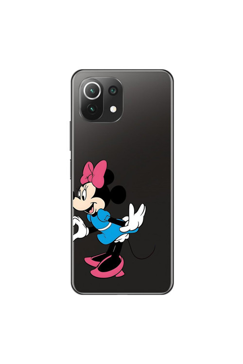 Xiaomi Mi 11 Lite Uyumlu Şeffaf Kılıf Couple Minnie 2 Tasarımlı