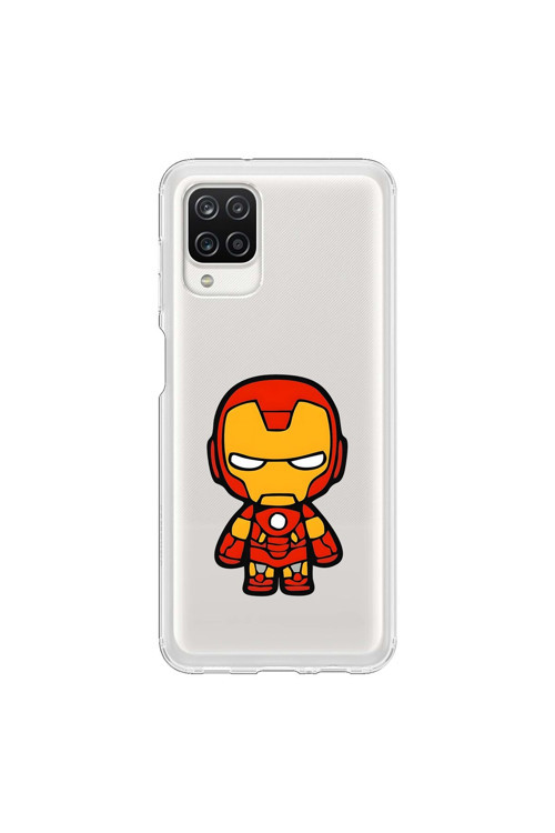 Samsung Galaxy A12 Uyumlu Şeffaf Kılıf Chibi 2 Tasarımlı