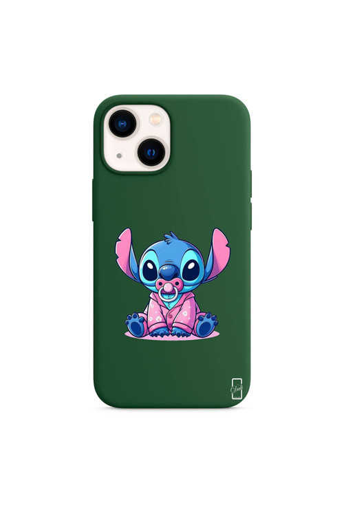 İphone 14 Yeşil Lansman Kılıf Baby Stich