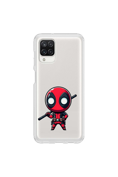 Samsung Galaxy A12 Uyumlu Şeffaf Kılıf Chibi 8 Tasarımlı