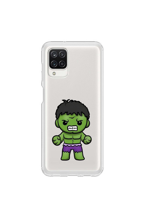 Samsung Galaxy A12 Uyumlu Şeffaf Kılıf Chibi 3 Tasarımlı
