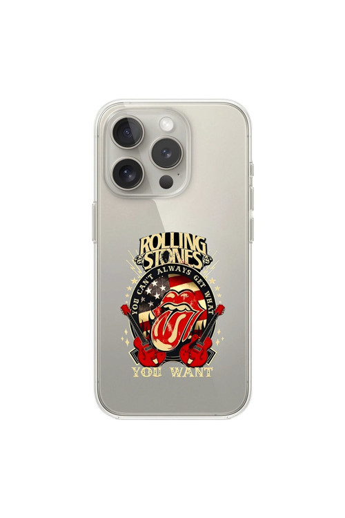 İphone 11 Pro Uyumlu Şeffaf Kılıf Rolling Stones Tasarımlı