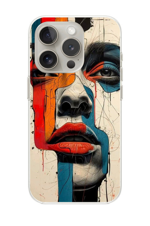 İphone 12 Pro Max Uyumlu Şeffaf Kılıf Tablo Tasarımlı