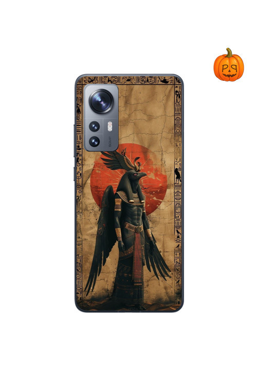 Xiaomi Mi 12 Lite Uyumlu Şeffaf Kılıf Antik Mısır 7 Tasarımlı