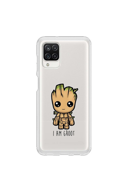 Samsung Galaxy A12 Uyumlu Şeffaf Kılıf Chibi 1 Tasarımlı