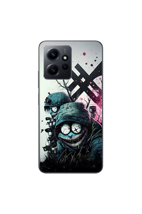 Xiaomi Redmi Note 12 Uyumlu Şeffaf Kılıf Aesthetic 6 Tasarımlı