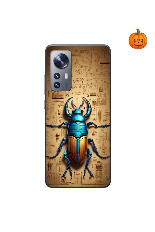 Xiaomi Mi 12 Lite Uyumlu Şeffaf Kılıf Antik Mısır 3 Tasarımlı