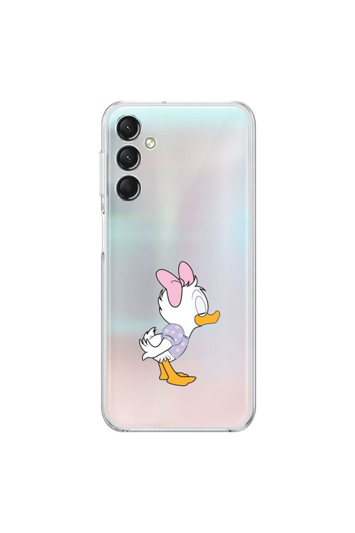 Samsung Galaxy A14 Uyumlu Şeffaf Kılıf Couple Ördek 1 Tasarımlı