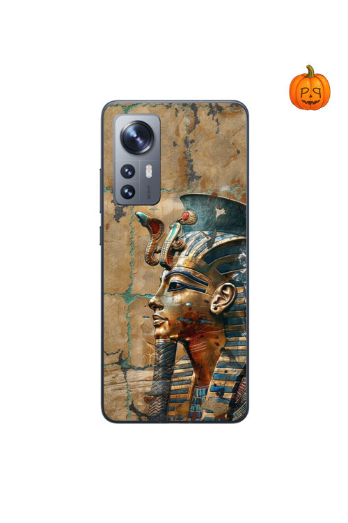 Xiaomi Mi 12 Lite Uyumlu Şeffaf Kılıf Antik Mısır 6 Tasarımlı