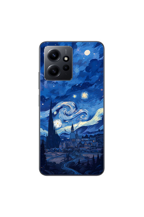 Xiaomi Redmi Note 12 Uyumlu Şeffaf Kılıf Aesthetic 8 Tasarımlı