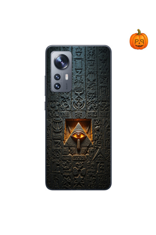 Xiaomi Mi 12 Lite Uyumlu Şeffaf Kılıf Antik Mısır 4 Tasarımlı