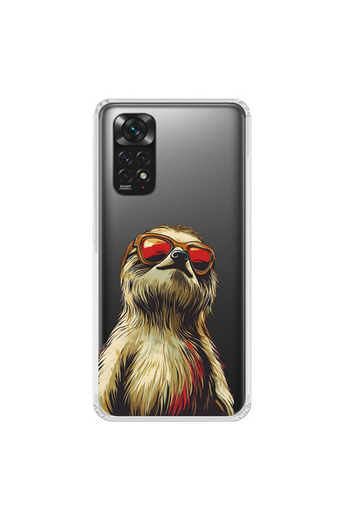 Xiaomi Redmi Note 11 Uyumlu Şeffaf Kılıf Cool Tembel Tasarımlı
