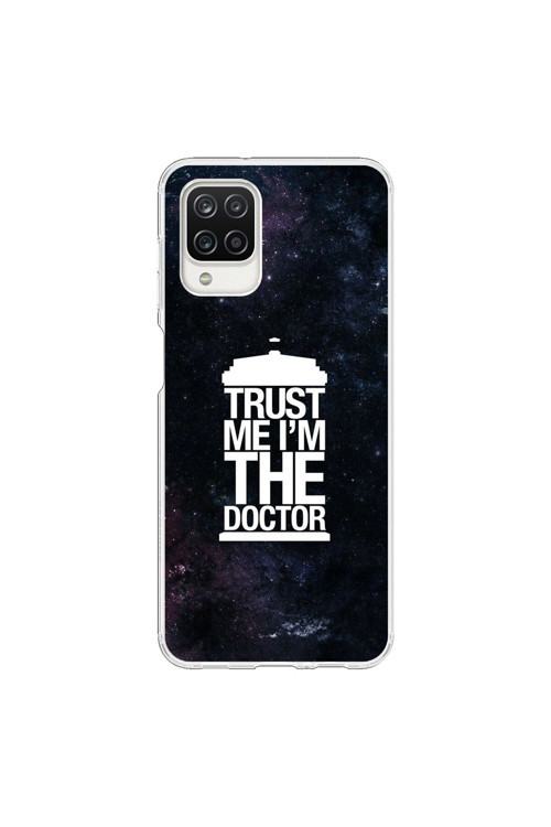 Samsung Galaxy A12 Uyumlu Şeffaf Kılıf Doctor Who Tasarımlı