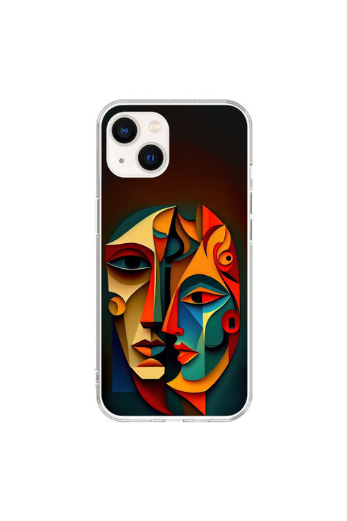 İphone 14 Uyumlu Şeffaf Kılıf Tablo 6 Tasarımlı