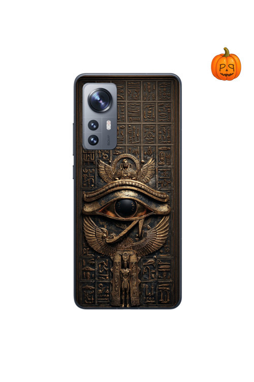 Xiaomi Mi 12 Lite Uyumlu Şeffaf Kılıf Antik Mısır 2 Tasarımlı