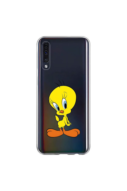 Samsung Galaxy A70 Uyumlu Şeffaf Kılıf Cartoon 17 Tasarımlı
