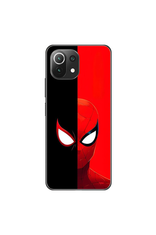 Xiaomi Mi 11 Lite Uyumlu Şeffaf Kılıf Spider-Man 2 Tasarımlı