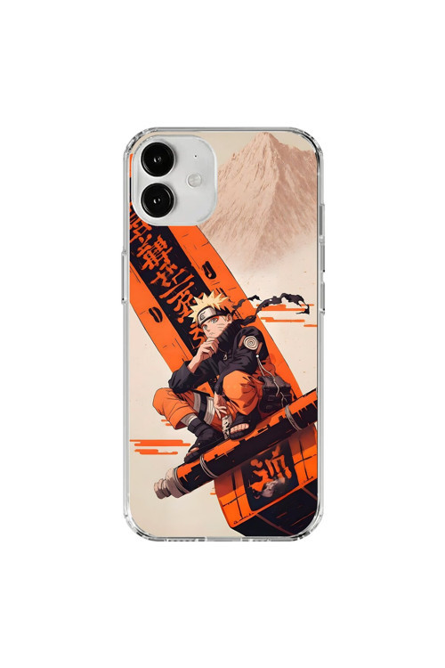 İphone 12 Mini Uyumlu Şeffaf Kılıf Naruto Tasarımlı