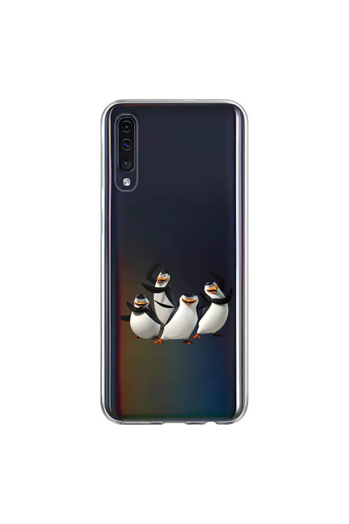 Samsung Galaxy A70 Uyumlu Şeffaf Kılıf Cartoon 8 Tasarımlı