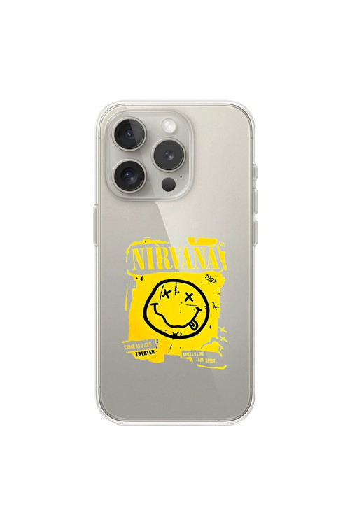 İphone 15 Pro Max Uyumlu Şeffaf Kılıf Nirvana Tasarımlı