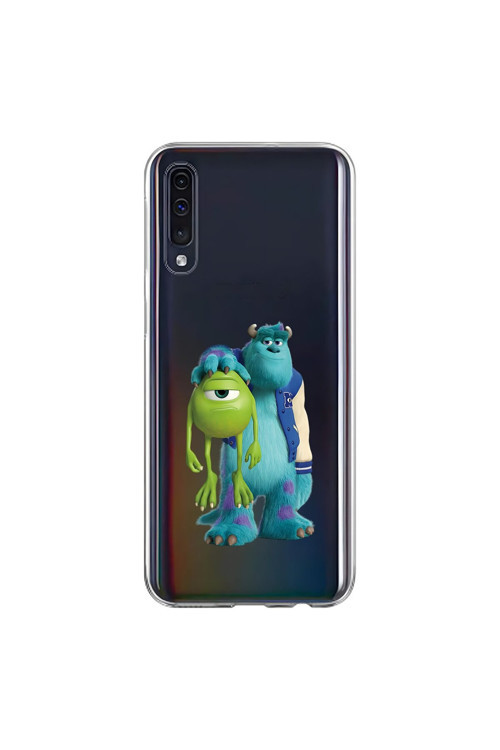 Samsung Galaxy A70 Uyumlu Şeffaf Kılıf Cartoon 15 Tasarımlı