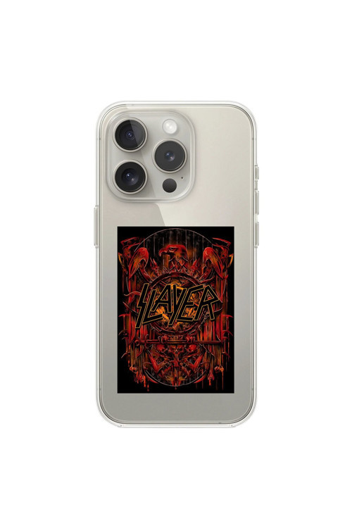 İphone 15 Pro Max Uyumlu Şeffaf Kılıf Slayer Tasarımlı