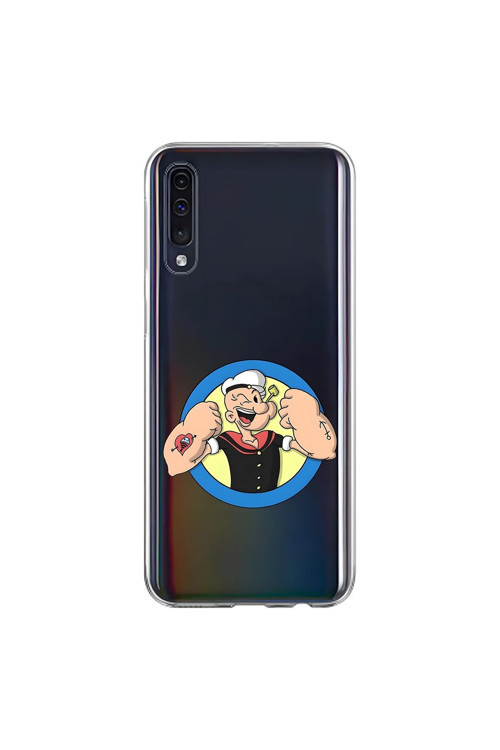 Samsung Galaxy A70 Uyumlu Şeffaf Kılıf Cartoon 12 Tasarımlı
