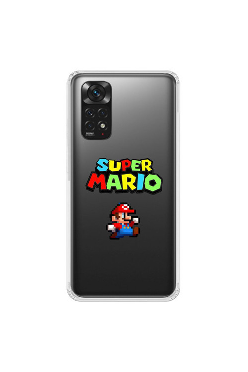 Xiaomi Redmi Note 11 Uyumlu Şeffaf Kılıf 2 Mario Tasarımlı
