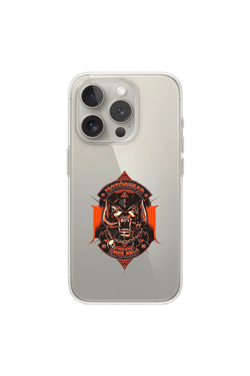 İphone 15 Pro Max Uyumlu Şeffaf Kılıf Motörhead Tasarımlı