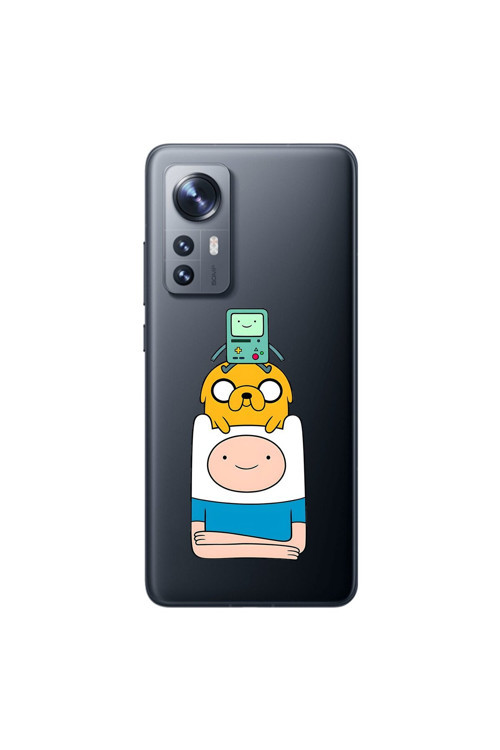Xiaomi Mi 12 Uyumlu Şeffaf Kılıf Cartoon 1 Tasarımlı