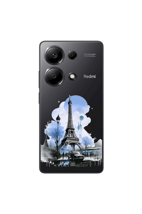 Xiaomi Redmi Note 13 Pro Uyumlu Şeffaf Kılıf Paris 2 Tasarımlı