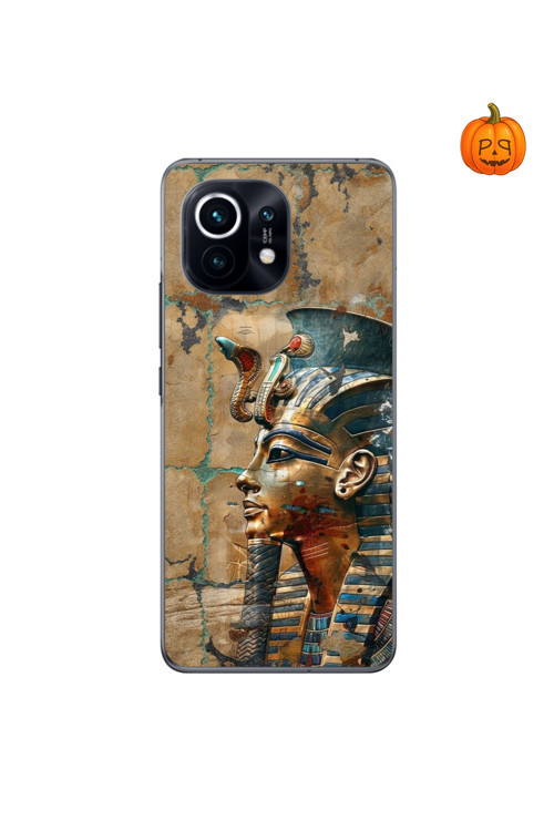 Xiaomi Mi 11 Lite Uyumlu Şeffaf Kılıf Antik Mısır 6 Tasarımlı