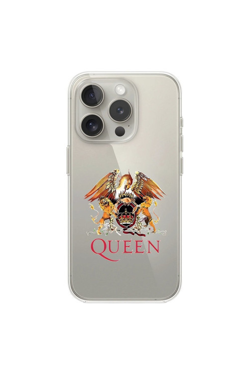 İphone 12 Pro Max Uyumlu Şeffaf Kılıf Queen Tasarımlı