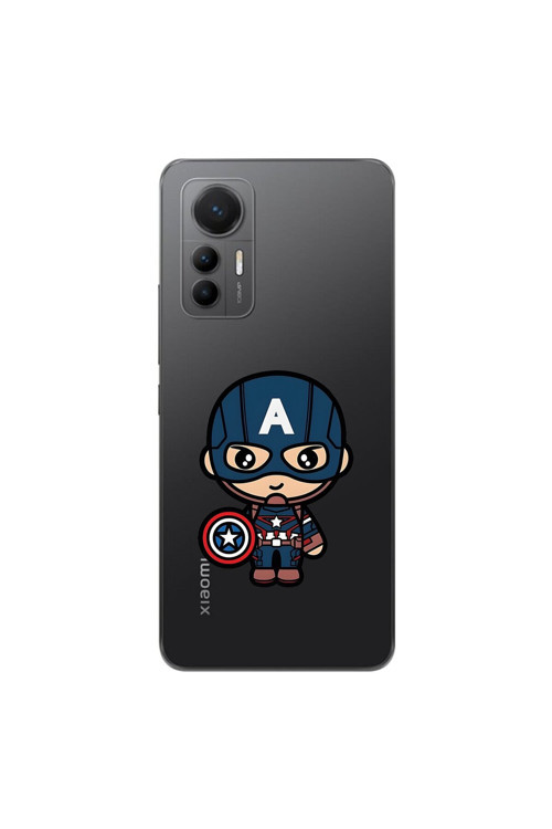 Xiaomi Mi 12 Lite Uyumlu Şeffaf Kılıf Chibi 4 Tasarımlı