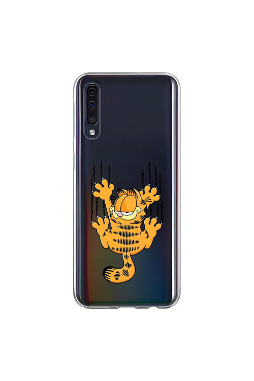 Samsung Galaxy A70 Uyumlu Şeffaf Kılıf Cartoon 4 Tasarımlı