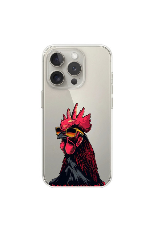 İphone 11 Pro Max Uyumlu Şeffaf Kılıf Cool Horoz Tasarımlı