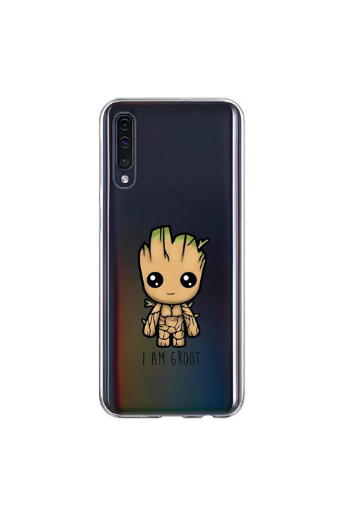 Samsung Galaxy A70 Uyumlu Şeffaf Kılıf Chibi 1 Tasarımlı