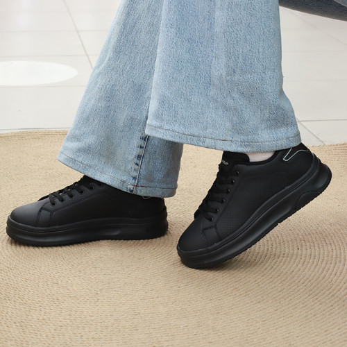 2230-Conpax Mcqueen Modeli Anatomik Tabanlı Üst Kalite Unisex Sneakers Ayakkabı - NKT02230-siyah-36