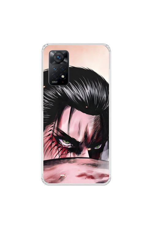 Xiaomi Redmi Note 11 Pro Uyumlu Şeffaf Kılıf Attack On Titan 3 Tasarımlı