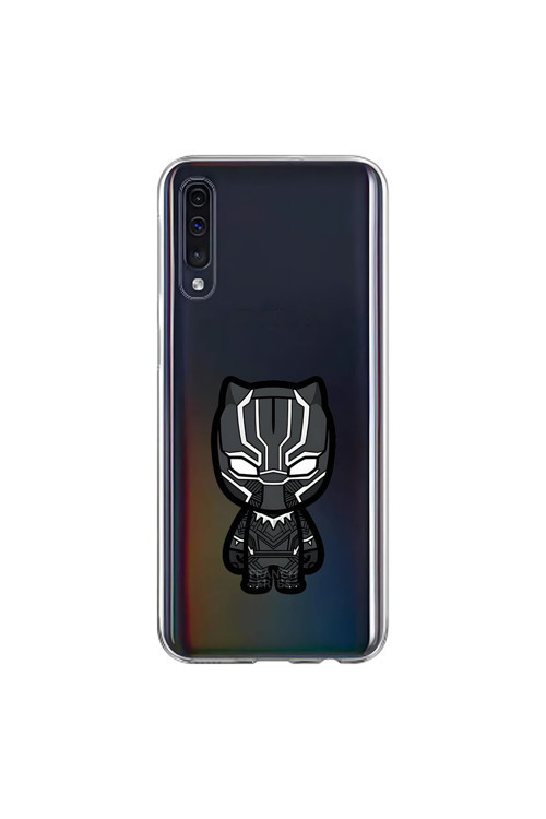 Samsung Galaxy A70 Uyumlu Şeffaf Kılıf Chibi 6 Tasarımlı