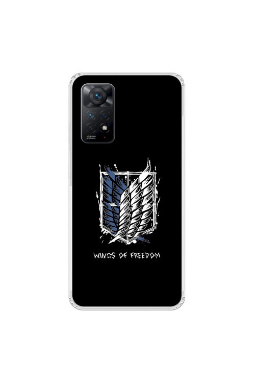 Xiaomi Redmi Note 11 Pro Uyumlu Şeffaf Kılıf Attack On Titan 1 Tasarımlı