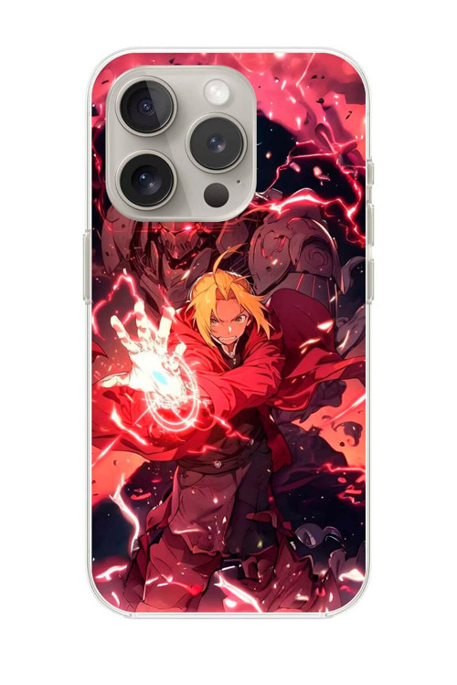 İphone 11 Pro Uyumlu Şeffaf Kılıf Fullmetal Alchemist Tasarımlı 1