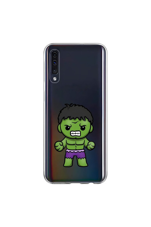 Samsung Galaxy A70 Uyumlu Şeffaf Kılıf Chibi 3 Tasarımlı