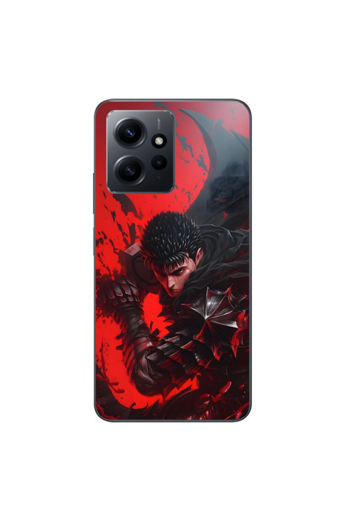 Xiaomi Redmi Note 12 Uyumlu Şeffaf Kılıf Berserk 3 Tasarımlı