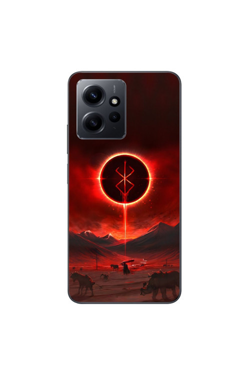Xiaomi Redmi Note 12 Uyumlu Şeffaf Kılıf Berserk 1 Tasarımlı