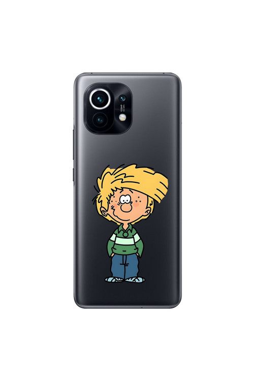 Xiaomi Mi 11 Uyumlu Şeffaf Kılıf Cartoon 2 Tasarımlı