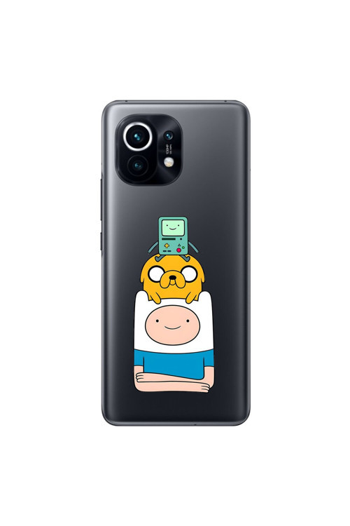 Xiaomi Mi 11 Uyumlu Şeffaf Kılıf Cartoon 1 Tasarımlı