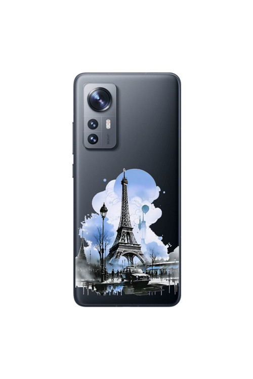 Xiaomi Mi 12 Uyumlu Şeffaf Kılıf Paris 2 Tasarımlı