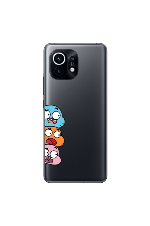 Xiaomi Mi 11 Uyumlu Şeffaf Kılıf Cartoon 6 Tasarımlı
