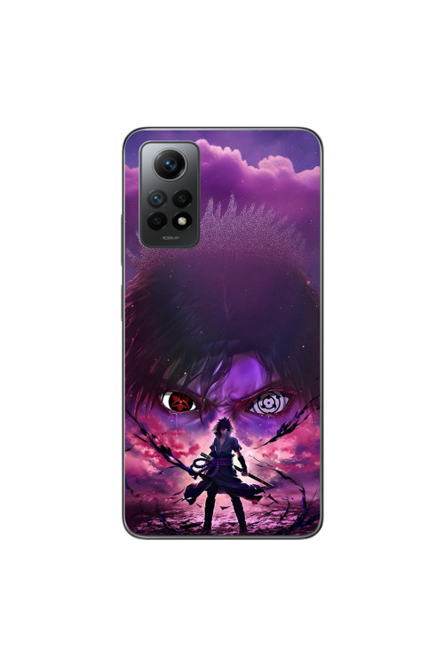 Xiaomi Redmi Note 12 Pro Uyumlu Şeffaf Kılıf Naruto Sasuke Tasarımlı
